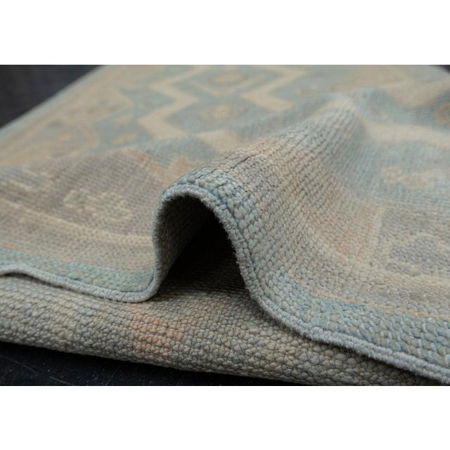 Turkish Oushak Rug 2'9" x 9'8" For Sale - Image 4 of 10