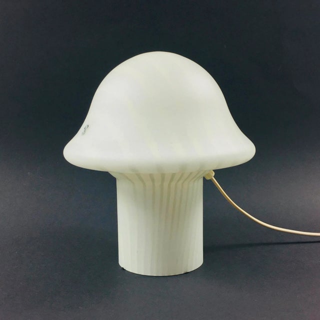 Striped Mushroom Table Lamp From Peill & Putzler, Germany, 1970s For Sale - Image 11 of 11