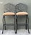 Vintage Veneman Cast Aluminum Branch Barstools. - A Pair For Sale - Image 4 of 12