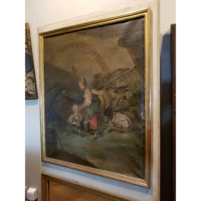 Glass 18th Century French Trumeau Mirror For Sale - Image 7 of 11