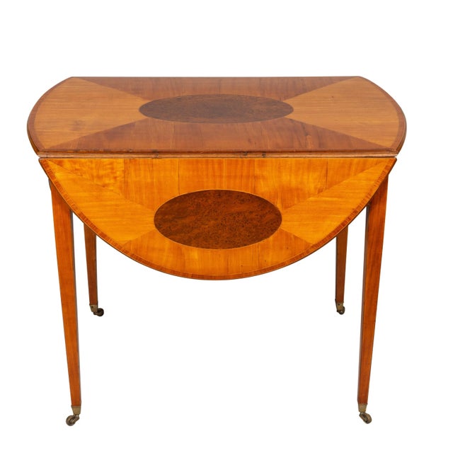 Late 18th Century Fine George III Satinwood And Amboyna Pembroke Table For Sale - Image 5 of 12