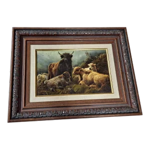 Robert Charles Watson (British, 1857-1923) Highlands Cattle Landscape