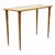 1960s Schumacher Brass & Mirror Spiral Leg Side Table For Sale
