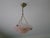Pendant Light with Pink Gradient Shade and Braided Cord, 1940s For Sale - Image 15 of 18