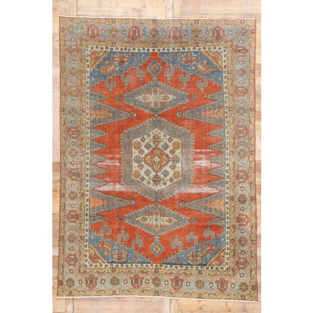 Antique Persian Viss Rug - 08'03 x 11'08 For Sale - Image 9 of 9
