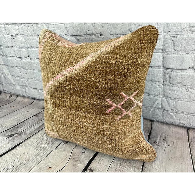 Vintage Pillow Case Turkish Rug Pillow Decorative Rug Pillow Dry cleaning only. PILLOW INSERT IS NOT INCLUDED