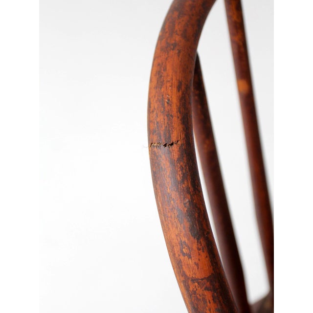 Antique American Windsor Bow Back Spindle Chair For Sale - Image 15 of 17