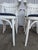Vintage White Bentwood Dining Chairs with Blue Fabric Seats, 1970s, Set of 6 For Sale - Image 13 of 18
