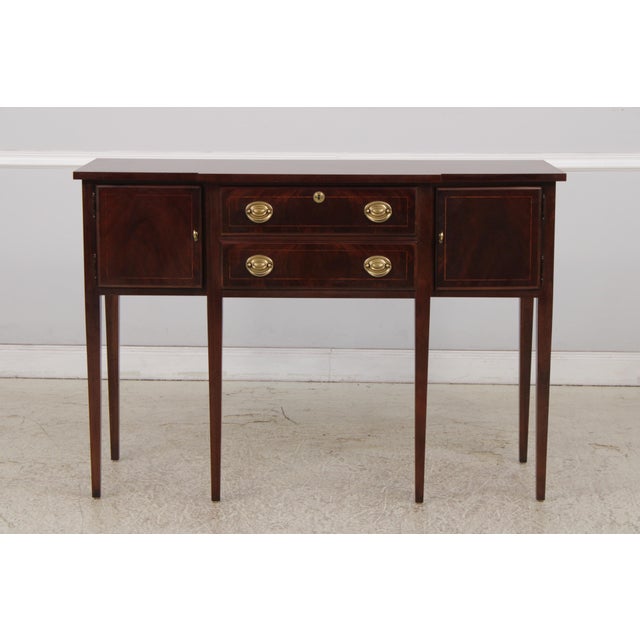Age: Approx: 20 Years Old Details: High Quality Construction Nice Inlay Work Throughout Federal Style Solid Brass Hardware...