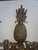 Dark Burnished Gold Four Arm Tole Pineapple Sconces - A Pair For Sale - Image 4 of 5