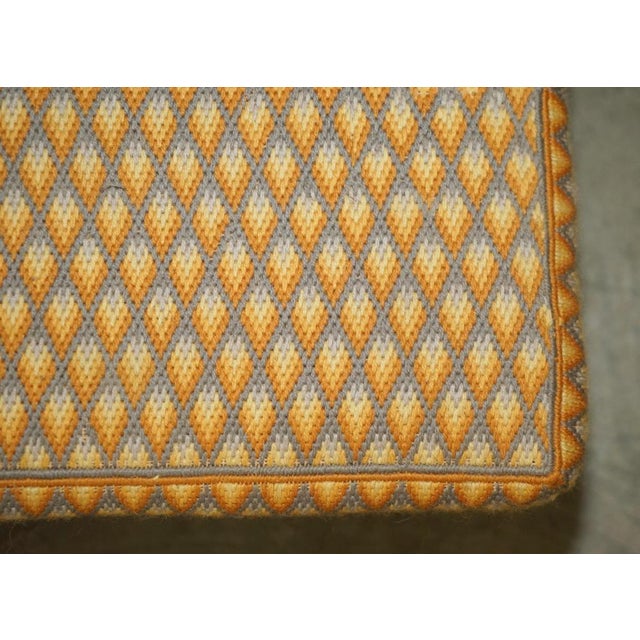 Small Georgian English Country House Footstool with Embroidered Top Bun Feet, 1800s For Sale - Image 15 of 18