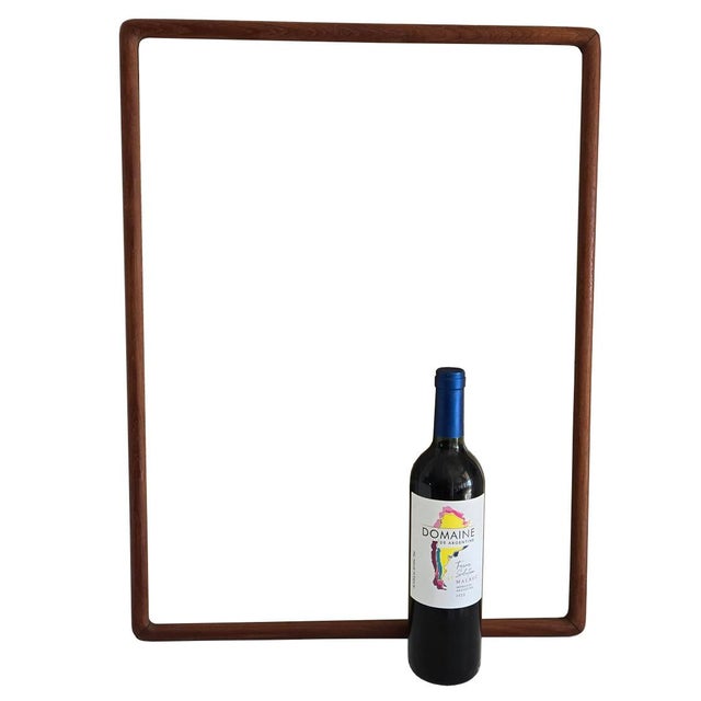 Wood 1970s Danish Teak Wood Art Frame For Sale - Image 7 of 9