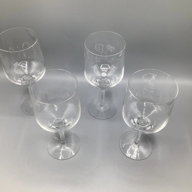 1960s Orrefors Rhapsody Tall Water Goblets -Set of 4 For Sale - Image 5 of 13