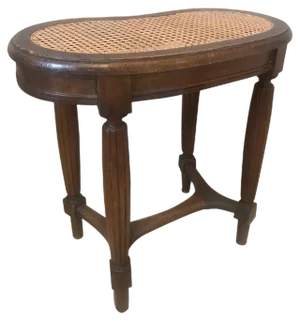 Louis XVI Style Bench in Walnut and Cane, 1900s