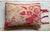Large-Scale French Botanical Toile Pillow Sham — Rose Red on Natural Linen, Reversible For Sale - Image 12 of 12