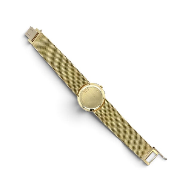 1980s Vintage Piaget, 18 Karat Yellow and White Gold and Diamond Watch For Sale - Image 5 of 7