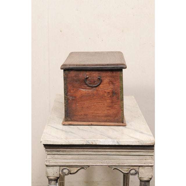 Early 20th C. Teak Box W/ Intricate Carvings For Sale - Image 9 of 12
