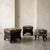 American Eastlake Victorian footstool from the 1880-90s in ebonized oak with a deep black finish. Newly upholstered in...