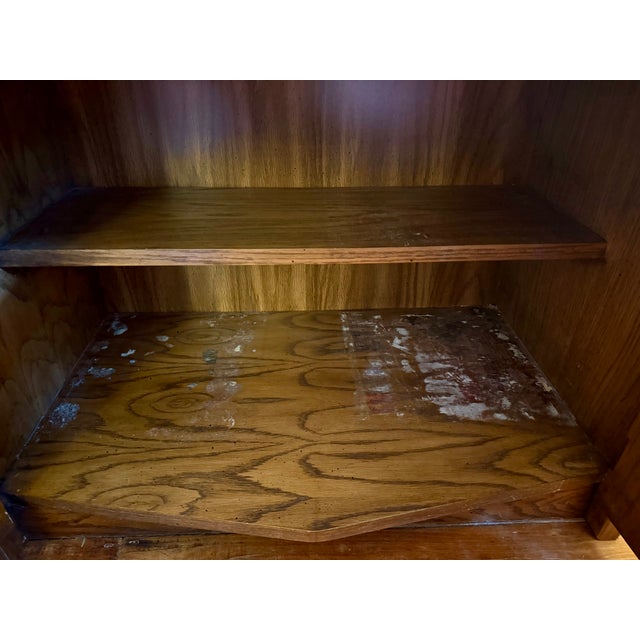 1970s Lane Brutalist Pueblo Armoire and Nightstand Set MCM For Sale - Image 13 of 14