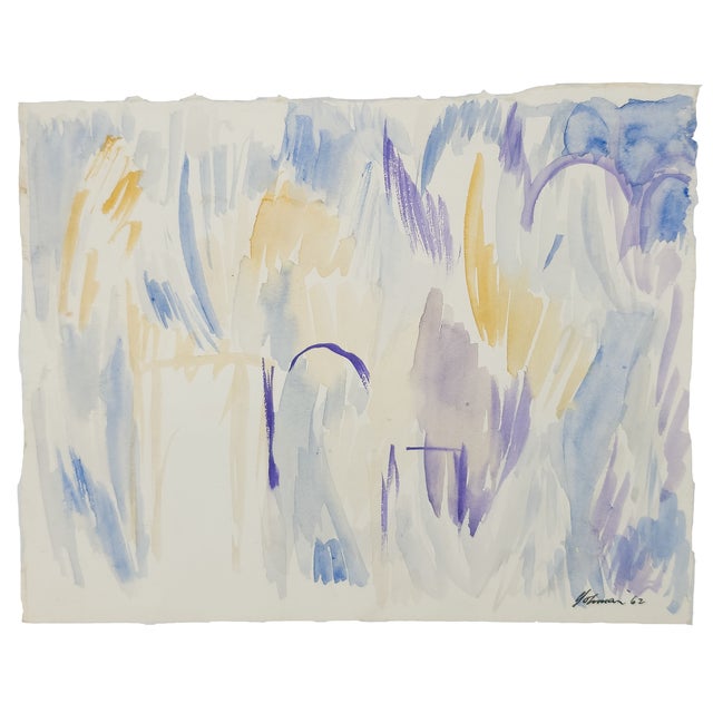 Abstraction of Purple, Blue, and Yellow* Robert Lohman, c. 1962 Robert Lohman’s Abstraction of Purple, Blue, and Yellow,...