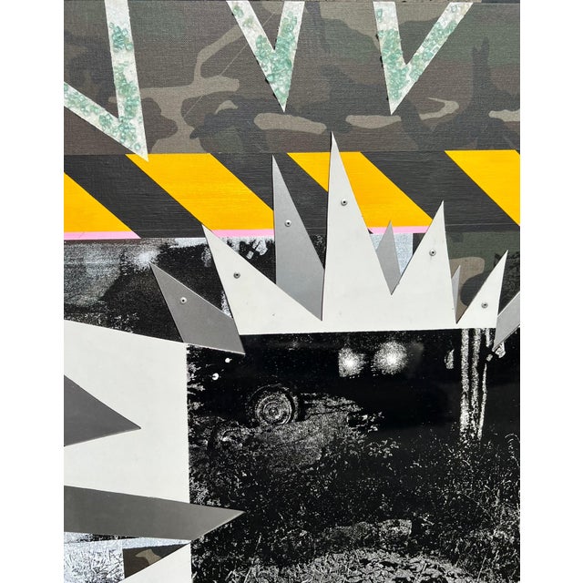 Ryan Humphrey, Outsider Ryan Humphrey Street Art Collage, Large Painting Jackson Pollock Photo For Sale - Image 11 of 14