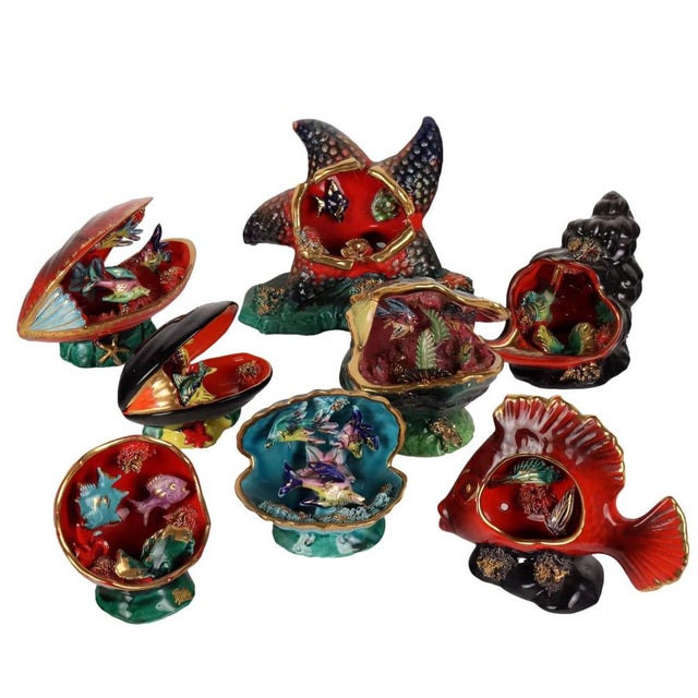 Vallauris Ceramic Sculptures, Set of 8 For Sale - Image 16 of 16