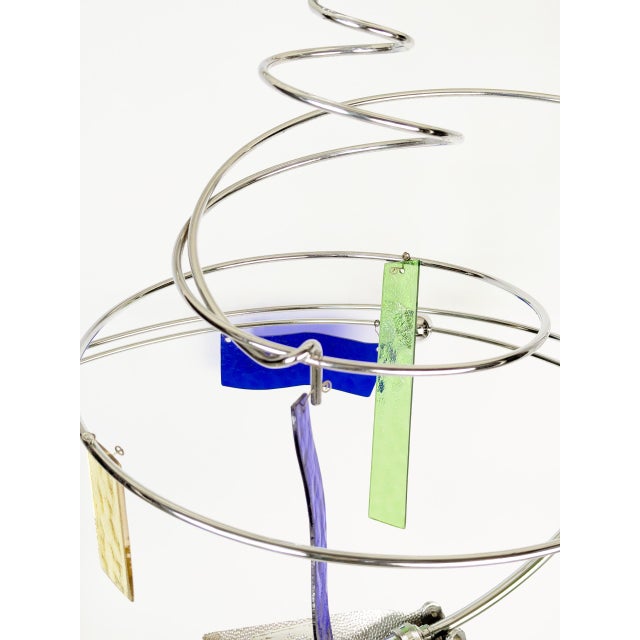 Glass and Chrome Pated Metal Melissa Pendant Light by Toni Cordero for Artemide, 1990s For Sale - Image 6 of 18