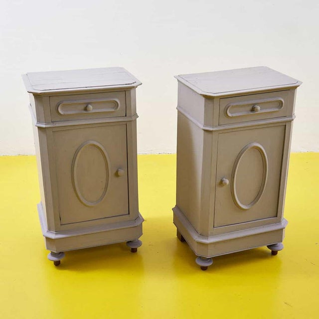 Dove Grey Bedside Tables, 1930s, Set of 2 For Sale - Image 16 of 16