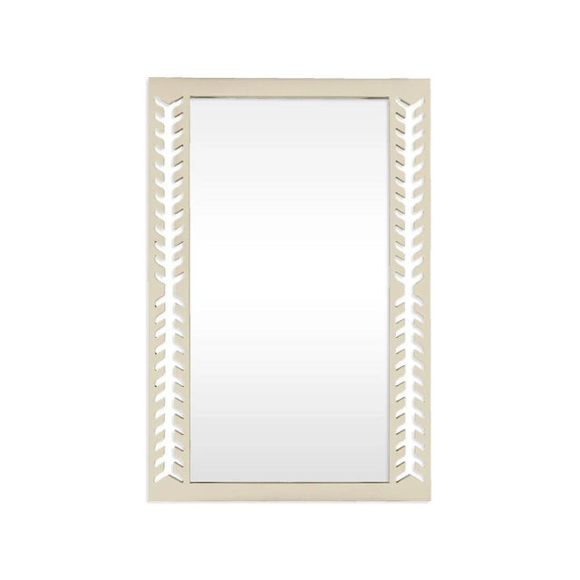 Contemporary Fleur Home Audubon Spruce Rectangle Mirror in Delaware Putty, 24x36 For Sale - Image 3 of 3