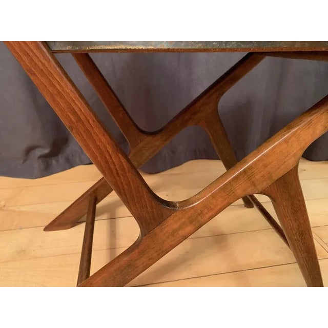 Brown Vintage Flower Stand, 1960s For Sale - Image 8 of 11