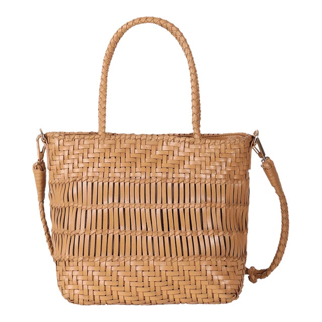 Kaya Cognac Small Tote Crossbody For Sale