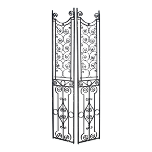 Pair of 19th Century English Wrought Iron Grilles