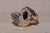 Gold 1980s The Osborne Park: Yellow Gold Sapphire and Diamond Designer Ring, Size 10 For Sale - Image 8 of 10