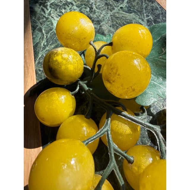 Bring a vibrant pop of retro charm to your space with this vintage 1960s Italian alabaster grape cluster. Highly...