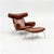 Mid-Century Modern Hans J Wegner Ox Chair and an Ottoman for Erik Jørgensen Denmark For Sale - Image 3 of 14