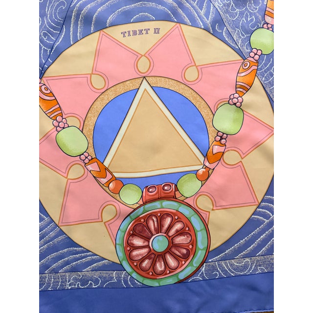 Textile Hermès Tibet II Silk Scarf 2002 From Caty Latham For Sale - Image 7 of 12