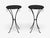 Mid-Century Modern Jean-Michel Frank Style, Side Tables or Gueridons, Painted Iron, 20th C. For Sale - Image 3 of 12