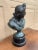 Classical Verdigris Brass Bust of Apollo Belvedere For Sale - Image 4 of 11