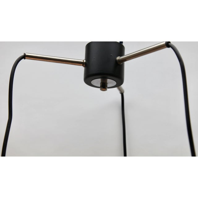 Mid-Century Modern Mid-Century Chrome Pendant with Three Lamps For Sale - Image 3 of 13