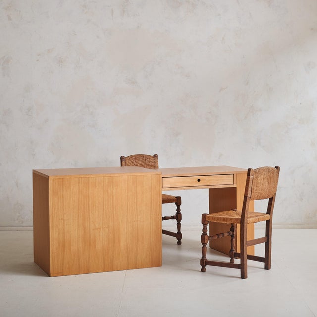 Danish Oak Pull-Out Desk on Wheels, 1970s For Sale - Image 11 of 18