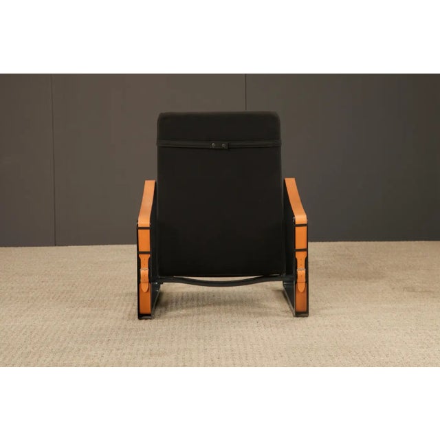 'Cité' Leather and Steel Lounge Chair by Jean Prouvé for Vitra, Signed For Sale - Image 14 of 16