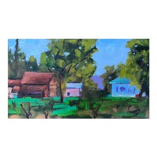 Contemporary Impressionist Oil Painting Landscape For Sale