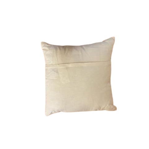 A very fun Holiday Accent Pillow Tartan Plaid Reindeer Beige Linen Pillow 20" x 20" Hidden Zipper in Back Knife Edge...