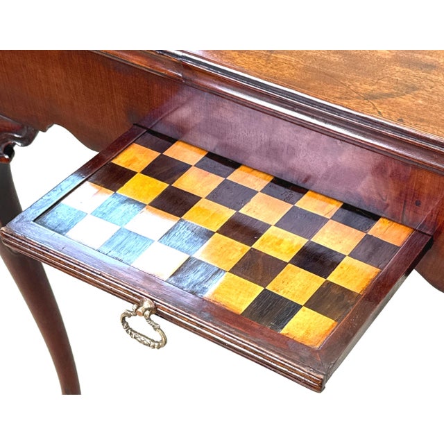 Mahogany Chess and Backgammon Games Table, 1735 For Sale - Image 13 of 18