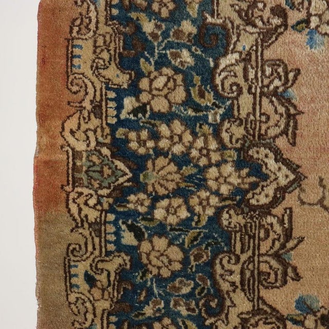 Kerman Rug in Cotton Wool Thin Knot, Middle East For Sale - Image 6 of 8