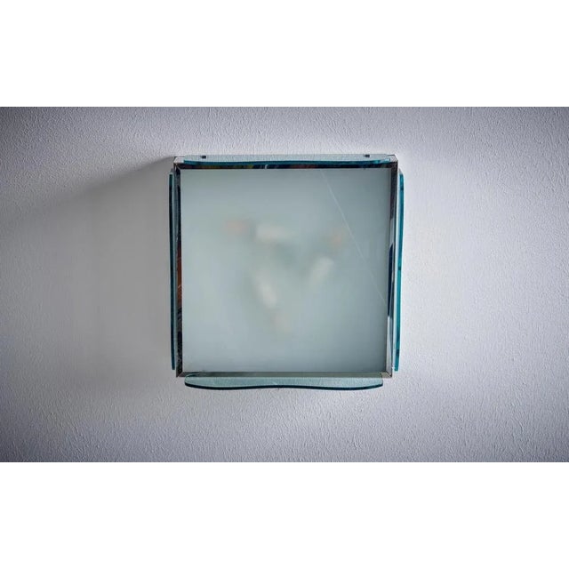 Flush Mount in Green Glass, Italy, 1960s For Sale - Image 3 of 5