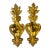 Gold Gilded Italian Wall Sconces, a Pair For Sale