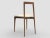 Contemporary Modern Linea 636 Grey Chair in Leather and Wood by Collector Studio For Sale - Image 3 of 5