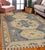 5x8 Luna Kilim Blue Traditional Medallion Hand Knotted Wool Carpet Rug For Sale - Image 10 of 10
