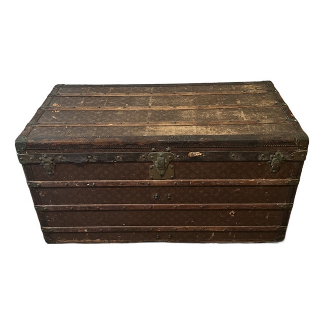 Authentic Vintage Louis Vuitton Travel Trunk Norma Restored For Sale